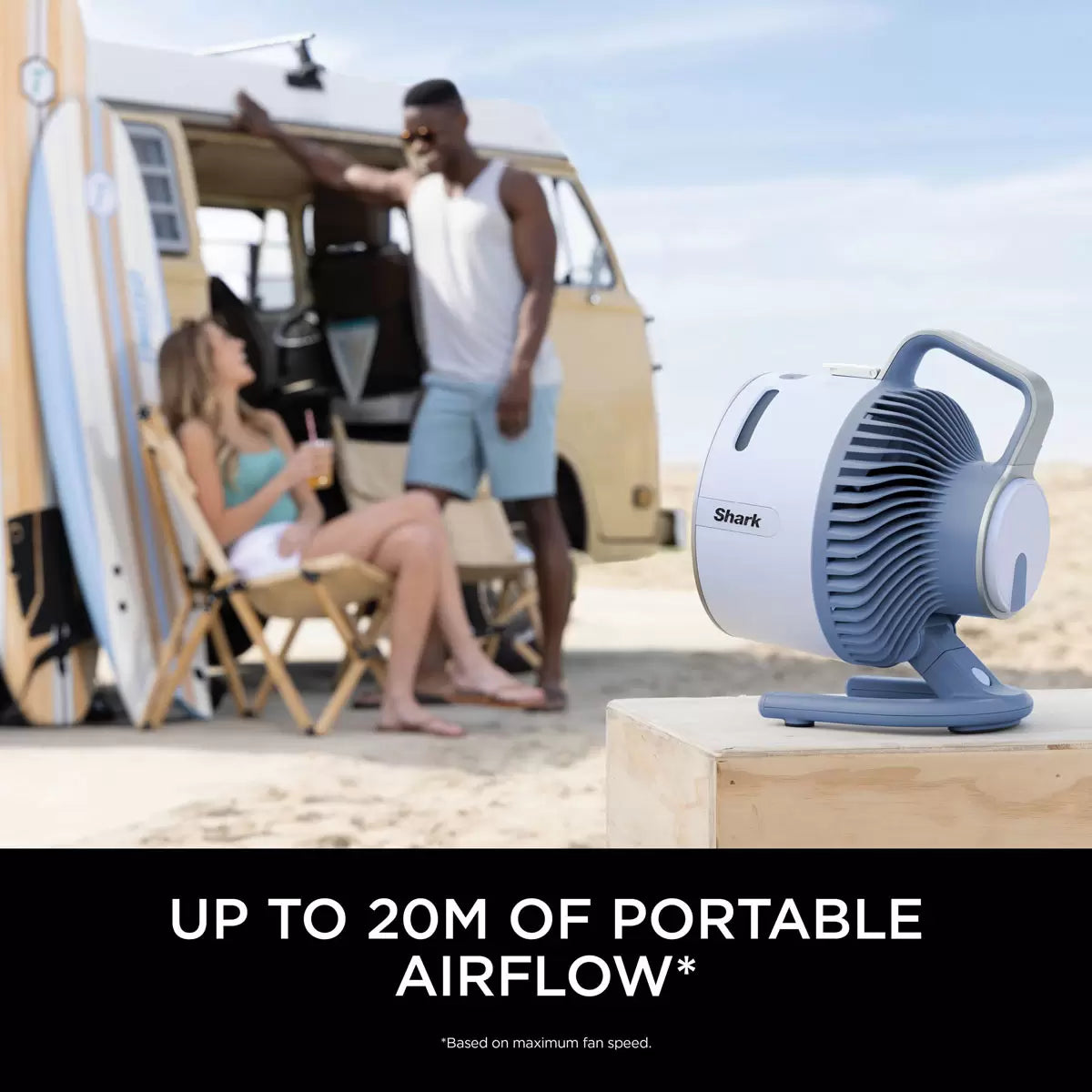 Shark FlexBreeze HydroGo Portable Misting Fan, Corded & Cordless, Indoor & Outdoor, Model FA050UK