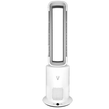 Vortex Air Cleanse Bladeless Air Purifier with Cooling & Heating – White