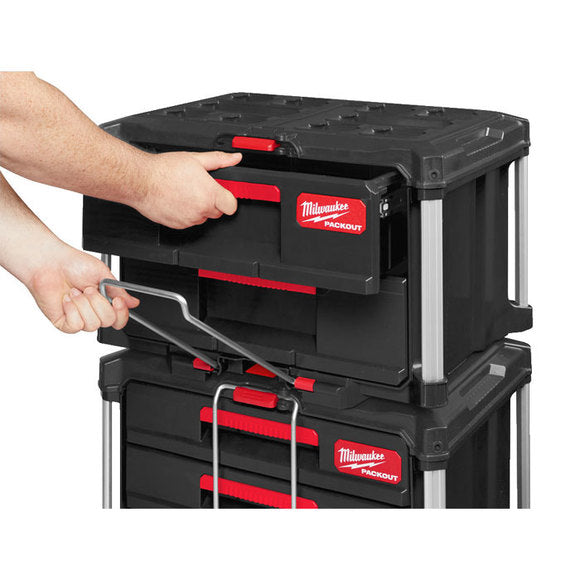 Milwaukee PACKOUT 2-Drawer Tool Box, Modular Storage Organizer