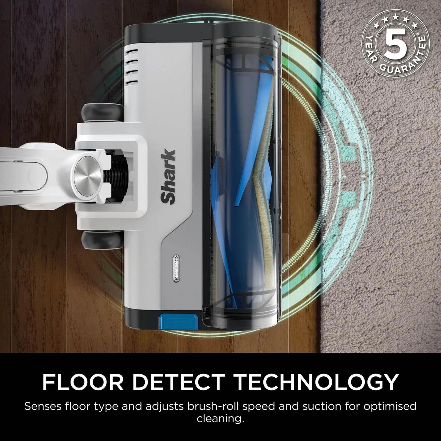 Shark PowerPro Cordless Stick Vacuum Cleaner with Anti Hair Wrap & Floor Detect – IZ380UK